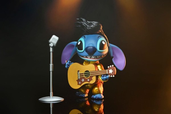 Figura de Elvis Stitch con traje dorado Ultimate de Lilo & Stitch de 18 cm