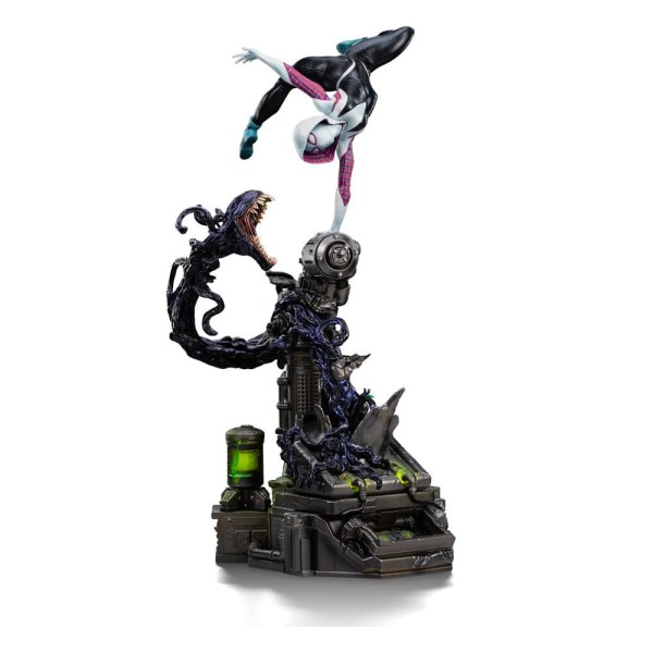 Estatuilla Hombre Araña vs Villanos 1 10 Scale Ghost Spider Diorama 34 cm