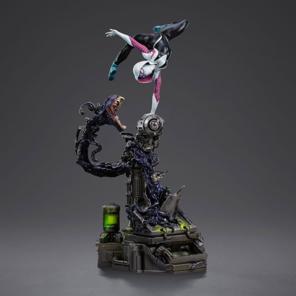 Estatuilla Hombre Araña vs Villanos 1 10 Scale Ghost Spider Diorama 34 cm
