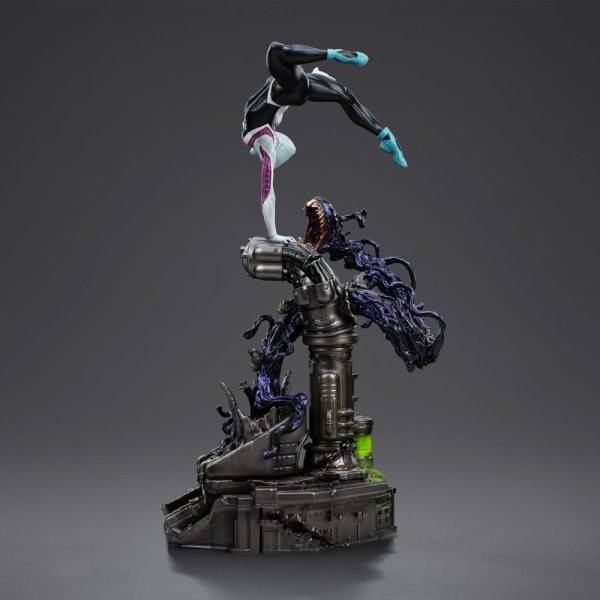Estatuilla Hombre Araña vs Villanos 1 10 Scale Ghost Spider Diorama 34 cm