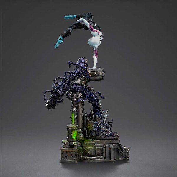 Estatuilla Hombre Araña vs Villanos 1 10 Scale Ghost Spider Diorama 34 cm