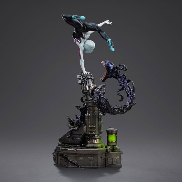 Estatuilla Hombre Araña vs Villanos 1 10 Scale Ghost Spider Diorama 34 cm