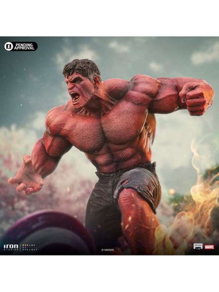 Estatuilla Marvel Art Scale 1 Hulk Rojo 23 10