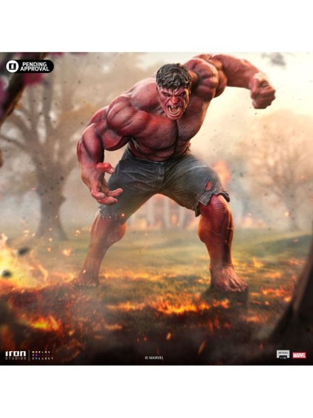 Estatuilla Marvel Art Scale 1 Hulk Rojo 23 10