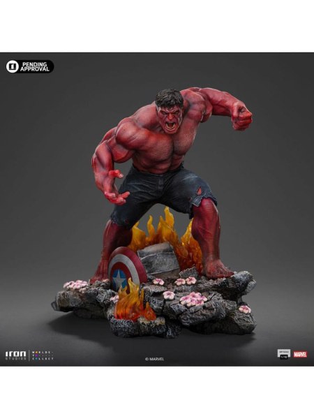 Estatuilla Marvel Art Scale 1 Hulk Rojo 23 10