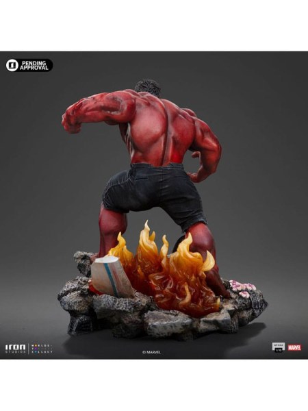 Estatuilla Marvel Art Scale 1 Hulk Rojo 23 10