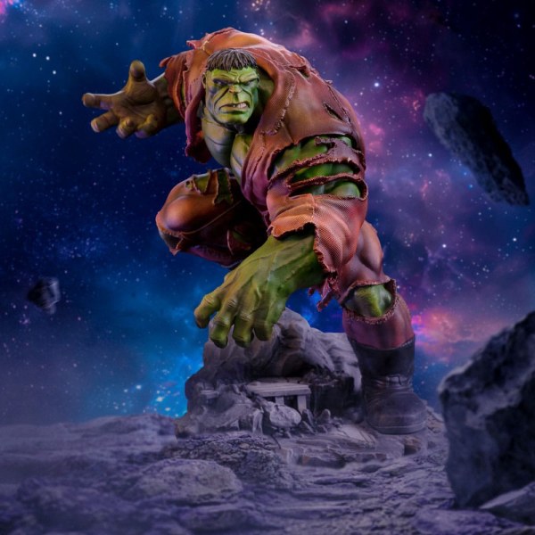 Estatuilla Marvel 1 BDS Art Scale Guantelete del Infinito Hulk Deluxe Diorama 32 cm