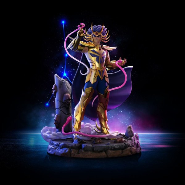Estatuilla Saint Seiya 1 Art Scale Máscara de muerte de Cáncer 23 cm