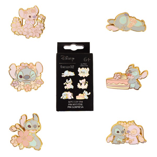 Pin caja Misterio Stitch y Angel Cherry Blossom - DISNEY LOUNGEFLY