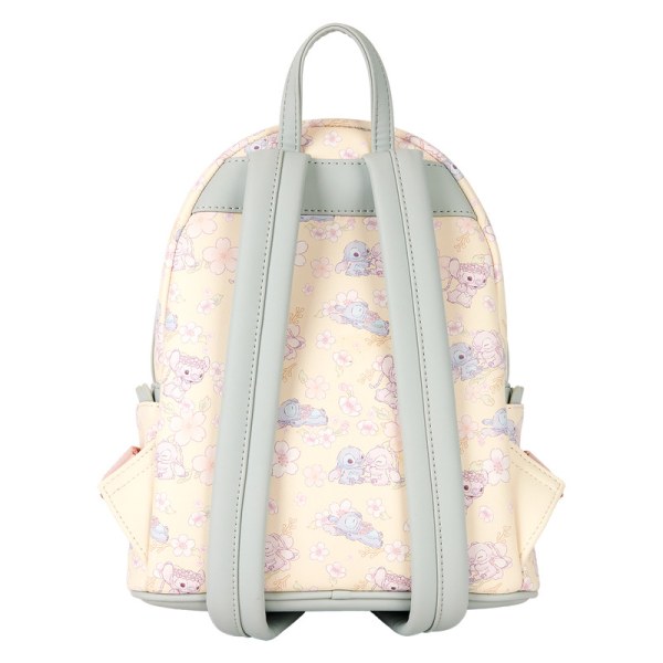 Mini Mochila Stitch y Angel Cherry Blossom - DISNEY LOUNGEFLY
