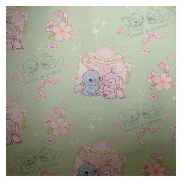 Mini Mochila Stitch y Angel Cherry Blossom - DISNEY LOUNGEFLY