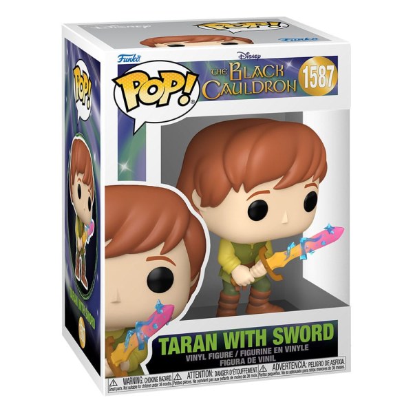 Taran y el Caldero Mágico POP! 1587 Figura de vinilo Disney Taran con espada 9 cm