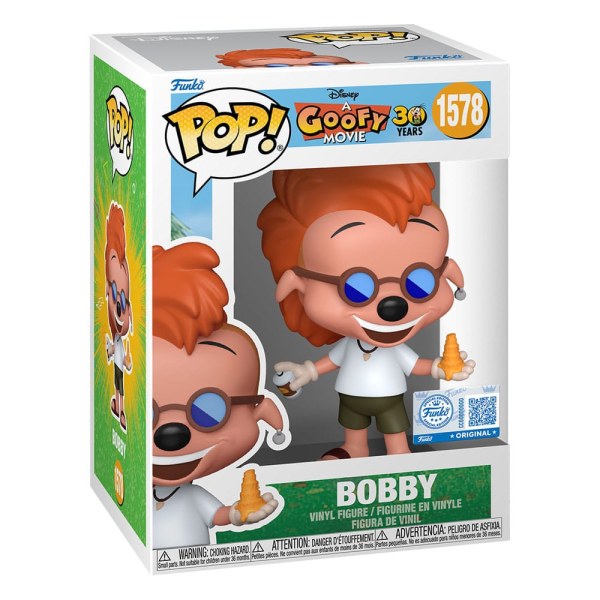 Figura de vinilo Disney Goofy y Max POP! 1578 Bobby Zimuruski 9 cm