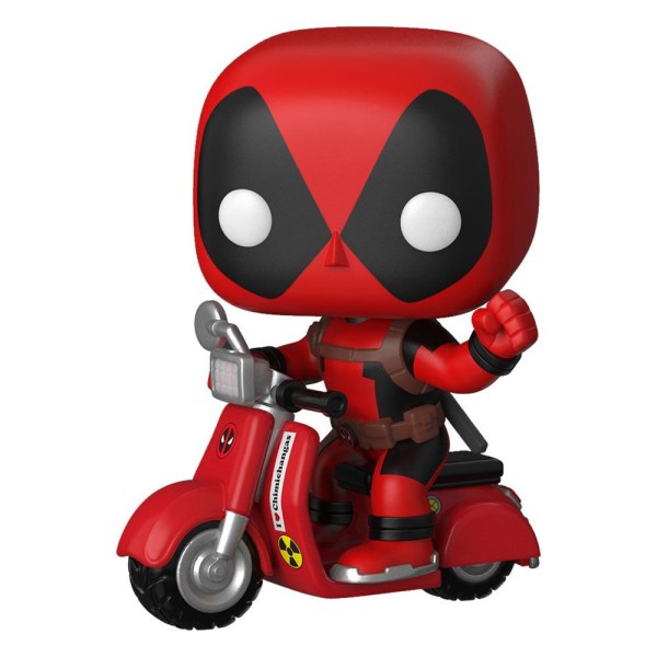 Figura de vinilo Deadpool POP! 48 Rides Deadpool y Scooter 9 cm