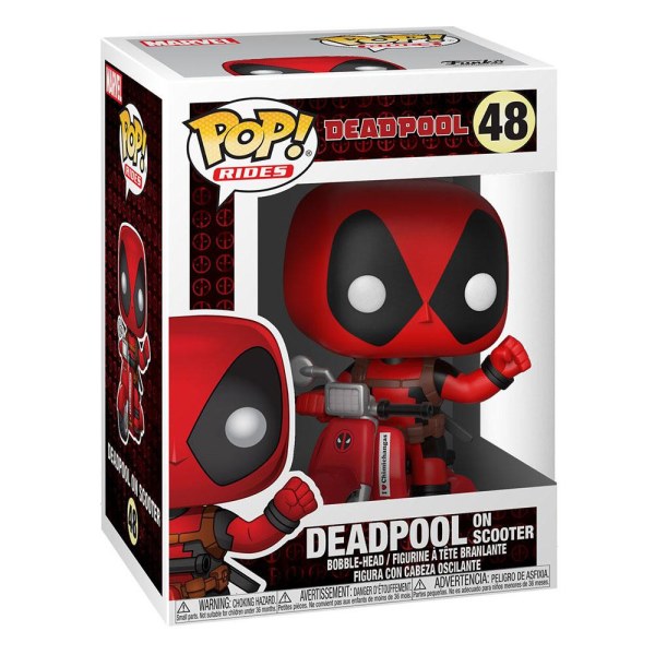 Figura de vinilo Deadpool POP! 48 Rides Deadpool y Scooter 9 cm