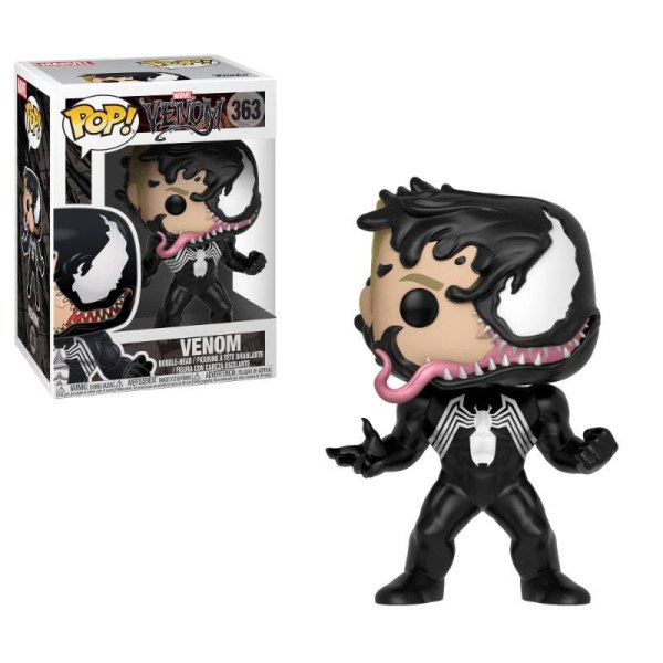 Figura cabezona de vinilo Marvel Venom POP! 363 Eddie Brock Venomizado de 9 cm