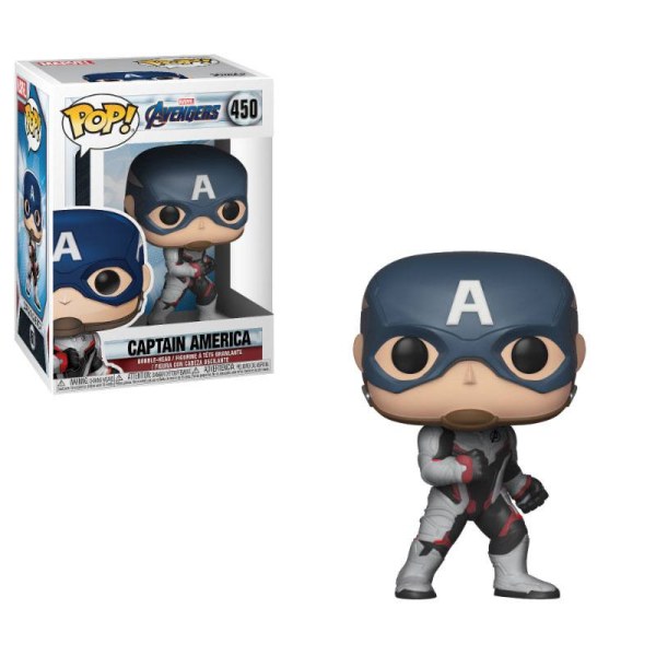 Figura de vinilo Los Vengadores Endgame POP! 450 Movies Capitán América 9 cm