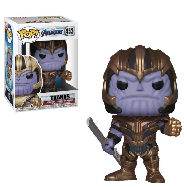 Figura de vinilo de Thanos de 9 cm de Los Vengadores Endgame (Folleto POP!)