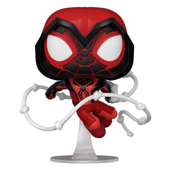 Figura de vinilo de Hombre Araña POP! 770 Juegos de Marvel Miles Morales Traje Rojo 9 cm