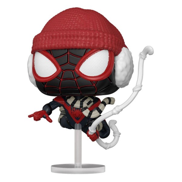 Figura de vinilo de Hombre Araña POP! 771 Juegos de Marvel, Miles Morales, traje de invierno, 9 cm