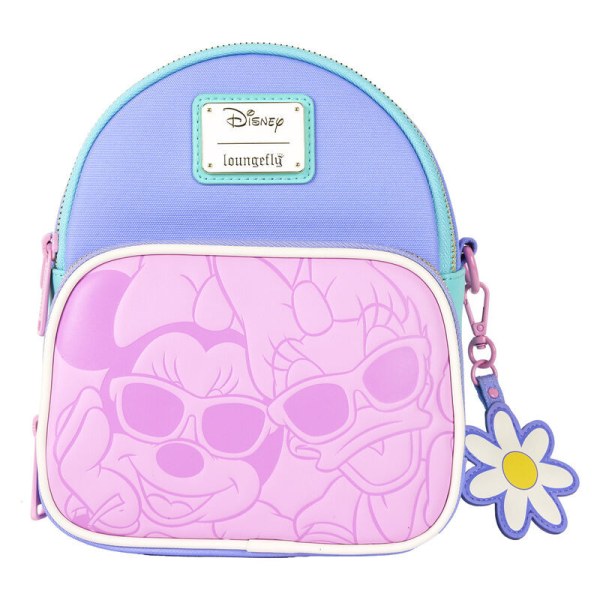 mini mochila convertible y bolso bandolera Daisy & Minnie - DISNEY LOUNGEFLY Daisy 85.º aniversario