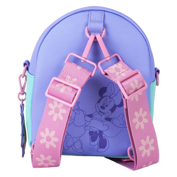 mini mochila convertible y bolso bandolera Daisy & Minnie - DISNEY LOUNGEFLY Daisy 85.º aniversario