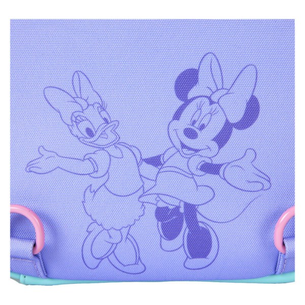 mini mochila convertible y bolso bandolera Daisy & Minnie - DISNEY LOUNGEFLY Daisy 85.º aniversario