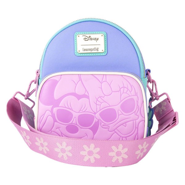 mini mochila convertible y bolso bandolera Daisy & Minnie - DISNEY LOUNGEFLY Daisy 85.º aniversario