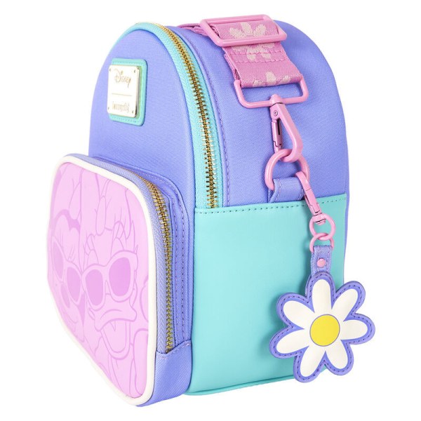 mini mochila convertible y bolso bandolera Daisy & Minnie - DISNEY LOUNGEFLY Daisy 85.º aniversario