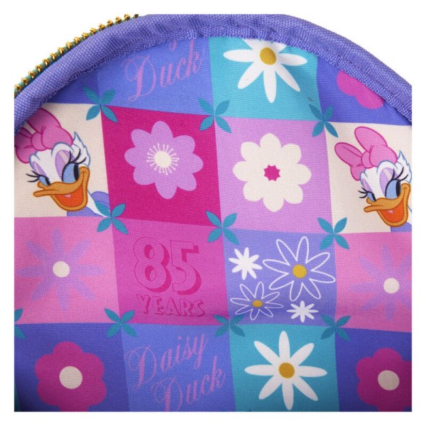 mini mochila convertible y bolso bandolera Daisy & Minnie - DISNEY LOUNGEFLY Daisy 85.º aniversario