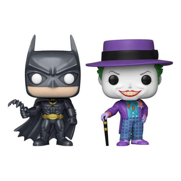Batman (1989) pack 2 figuras POP! Heroes Vinyl Batman y el Joker 9 cm