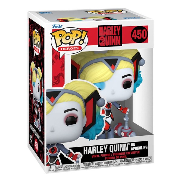 Figura de vinilo POP! 450 Heroes de DC Comics: Harley Quinn Takeover (Opokolips) de 9 cm
