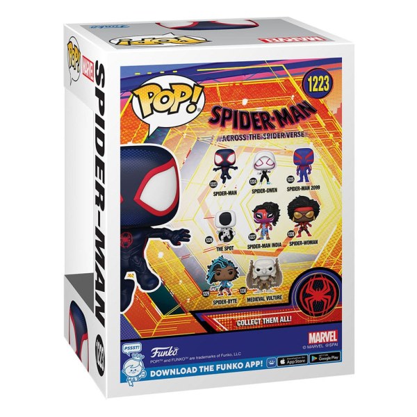 Hombre Araña: A través del Spider-Verse POP! 1223 Movies Figura de vinilo Hombre Araña 9 cm
