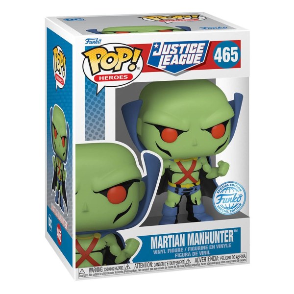 Figura de vinilo POP! 465 Heroes de DC Comics, JL Comic - Detective Marciano, 9 cm