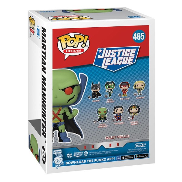 Figura de vinilo POP! 465 Heroes de DC Comics, JL Comic - Detective Marciano, 9 cm