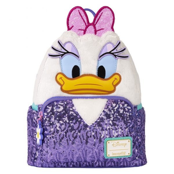 Mini mochila peluche Daisy - DISNEY LOUNGEFLY Daisy 85.º aniversario