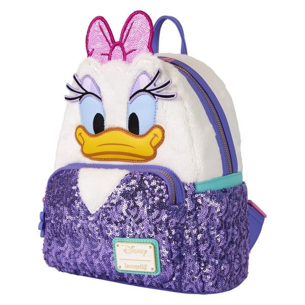 Mini mochila peluche Daisy - DISNEY LOUNGEFLY Daisy 85.º aniversario