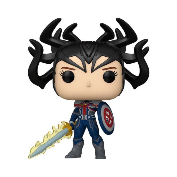 ¿Qué pasaría si...? Figura de vinilo POP! 1464 Animación Capitán Carter Infinity 9 cm