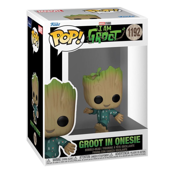¡Mi nombre es Groot POP! 1192 Figura Vinilo Groot PJs (bailando) 9 cm