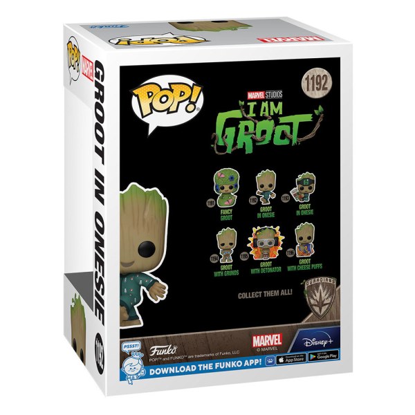¡Mi nombre es Groot POP! 1192 Figura Vinilo Groot PJs (bailando) 9 cm
