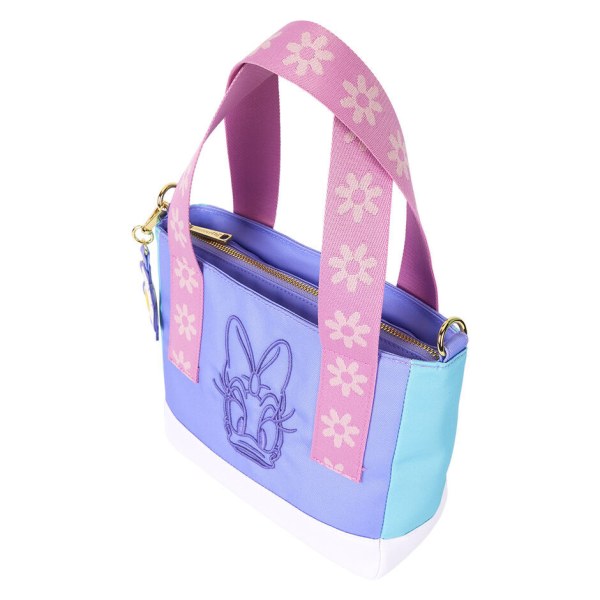 Mini Bolsa Tote de nailon - DISNEY LOUNGEFLY Daisy 85.º aniversario