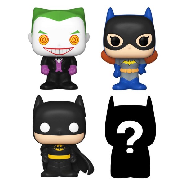 Pack de 4 figuras Bitty POP de DC : El Joker de vinilo de 2,5 cm