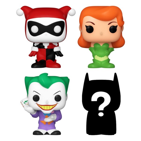 Pack de 4 figuras Bitty POP de DC : Harley Quinn de vinilo de 2,5 cm