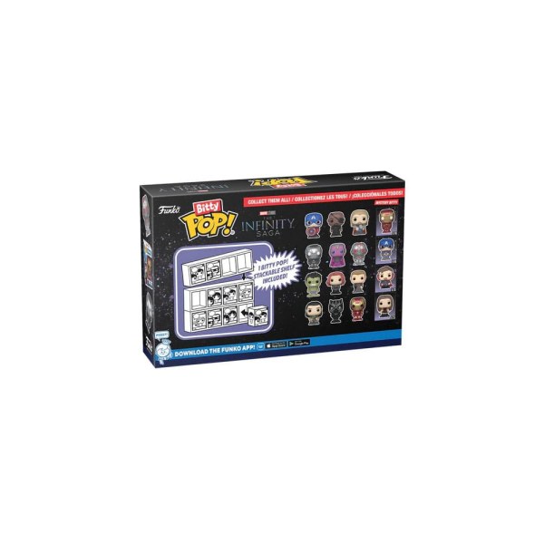 Pack Marvel de 4 figuras Bitty POP: Hulk de vinilo de 2,5 cm
