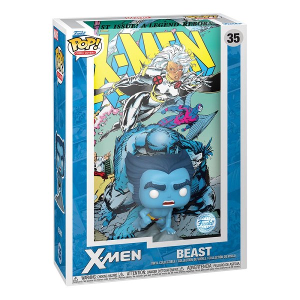 Figura de vinilo Marvel POP! Comic Cover X-Men # 1(Bestia) 9 cm
