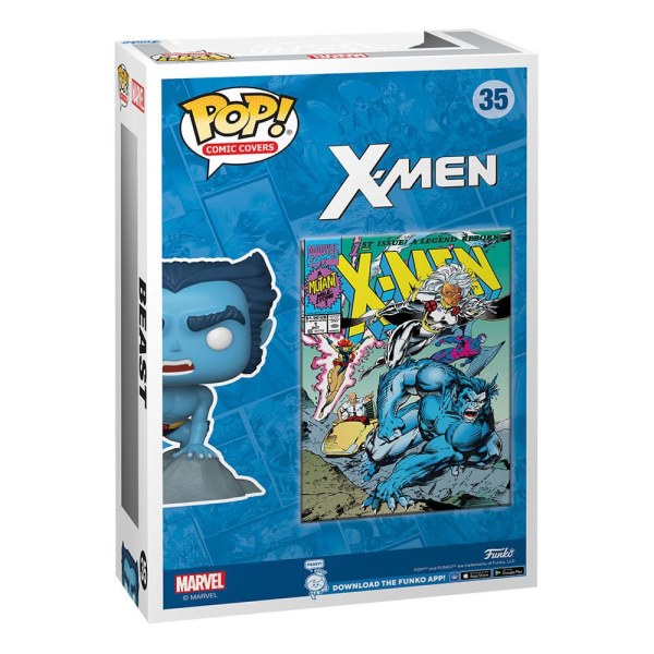 Figura de vinilo Marvel POP! Comic Cover X-Men # 1(Bestia) 9 cm