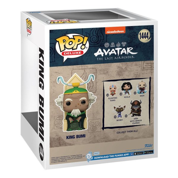 Avatar: La leyenda de Aang POP! 1444 Figura de vinilo de lujo Rey Bumi 9 cm