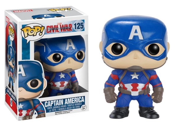 POP! de vinilo de Capitán América: Capitán América War (10 cm)