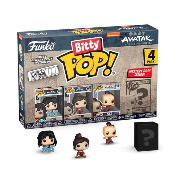 Figuras de vinilo de Azula de 2,5 cm de Avatar : La Leyenda de Aang (Pack de 4)