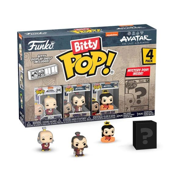 Figuras de vinilo de Iroh de 2,5 cm de Avatar : La Leyenda de Aang (Pack de 4)